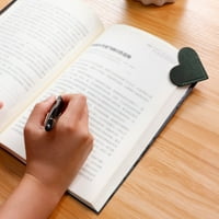 Poklopac Bookmark kožni uredski kancelarijski pribor za klip za knjige u obliku srca u obliku srca