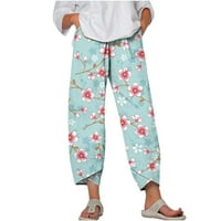 GAECUW posteljine za žene široke nožne hlače Redovne fit dugačke hlače Lounge pantalone Duge Ležerne