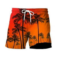 Cleance YoHome Muške kratke hlače Štampane kratke hlače Nova tropska havajska plaža modne prozračne ležerne hlače crveno l