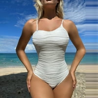 FOPP Prodavač modne žene ispis seksi korug Konzervativni bikini kupaći kostimi bijeli l