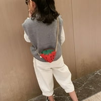 Hemoton Fashion CrossBody Torba Novost jagoda sa lančanim pojasom Lijepa dječja torbica za torbicu
