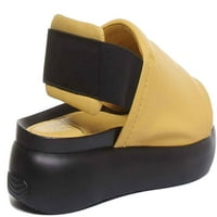 Jessica ženska platforma otvorena sandala za nožne prste u žutoj veličini 8