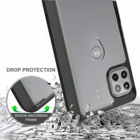 Kaleidio Case za Motorola One 5g Ace [Scratch Resisanter] Hybrid TPU branik [Slim Fit] Prozirni poklopac