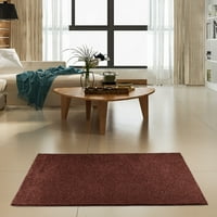 Opremljeno moje mjesto Moderna plišana tepih sa čvrstim bojama - čokolada, 3 'Octagon, PET i dječja