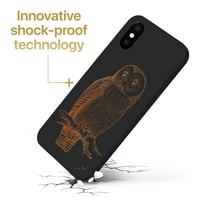 Drvena futrola za iPhone-meka TPU silikonska poklopac Slim Fit Shockofoff Wood zaštitni poklopac telefona