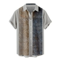 Awdenio Muške sportove Brze suhe košulje Prodaja muškog tiskanog uzorka Ležerna modna reverjska bluza