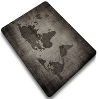 Kaishek Hard Shell Cover kompatibilan sa Macbook Pro S modelom A1707 & A World Map 36