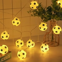 QISIWOLE FT SVJETLO Fudbalske nogometne nogometne nogometne lampice LED žičare za unutarnju vanjsku