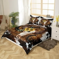 Slatka posteljina za krevet Veličina dvostrukih dječaka, zeleni listovi krevet pokrov pokrivač, kawaii