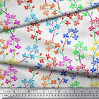 Soimoi pamučna patka tkanina Lilac cvjetno tiskovina tkanina širom