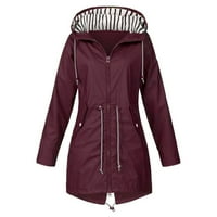 Kaputi za jaknu za žensko čišćenje, Aieott Plus size Topli zimski kaputi, čvrsti dugi ženski kaputi