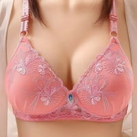 Bras push-up bralette bez žice čvrstog tiska crvena 36 80