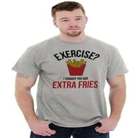 Vježba koju ste rekli dodatni pomfrit FoodIe Muška grafička majica Tees Brisco Brends S
