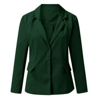 Ženski blizači rade casual poslovne ženske jakne odijelo zelene s