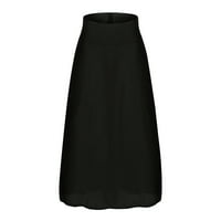Adviicd Long Trane suknja ženska suknja za olovke - skromna rastezanje ispod koljena - Chicago crna L