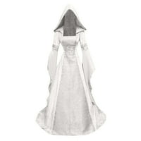 Ženske srednjovjekovne irske tradicionalne haljine ogrtač s kapuljačom renesanse viktorijanska goth