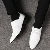 Vuče muške kožne cipele Ležerne prilike Oxford čipke Up Business Classic Udobni vozački ured Pješačenje