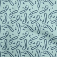 Onuone baršunasto svijetlo plava tkanina azijska savremena tkanina paisley šivaće tkanine uz dvorište tiskano diiy odjeća šiva