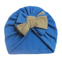 Rovga šeširi za dječake Djevojke Toddler Baby Pletena Cap Beaneess Bowknot Knottirani elastički turban