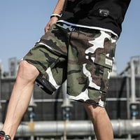 Iopqo muški kratke hlače Muški ljetni na otvorenom Ležerne prilike Casuflage Coudels Plus size Sportske