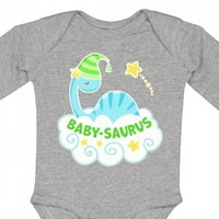 Inktastična beba-saurus sa slatkim plavim dinosaurusu na oblaku poklon dječji dječak ili dječji djevojčici
