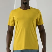 Muška majica Ljeto okruglo vrat kratki rukav svilena svila visoke elastične sportske brzih suvih prozračnih