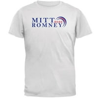 Predsjednički izbori Mitt Romney polukrug muški majica bijeli sm