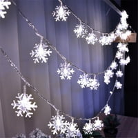 Ersazi 50Drano SnowFlake String Svjetlosne ukrase Zimska bajk Dekor na klirensu b