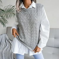 DTIDTPE Cisterna za žene, labavi pleteni pulover džemper Jumper vrhovi ženskih vrhova dugih rukava