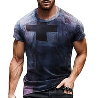 JSAierl grafički tinejdžeri za muškarce Ljeto casual 3d print majica modni kratki rukav Top crewneck