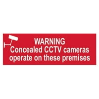 Skeniranje - Upozorenje Sakrivene CCTV kamere rade na tim prostorijama - PVC