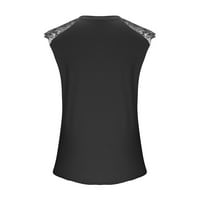 Smanjeni vrhovi rezervoara za ženska ljetna čipka bez rukava s majicom za majicu Ležerne prilike pune