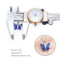 Ogrlica za kremiranje leptira za Memorijal Pepeo za ljubljeni pepeo nakit za kremiranje za pepeo urne