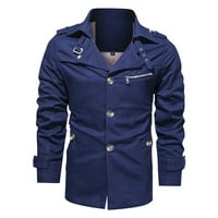 Muška jakna za alate Vjetrootporna laper radne odjeće kaputi casual gumb Spring Fall Outweard