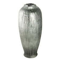 Yosemite Domaći dekor Srednja keramička srebrna vaza