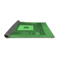 Ahgly Company Indoreni pravokutnik Sažetak Smaragdno zeleni savremeni prostirke savremene površine, 7 '9 '
