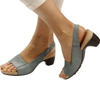 Ženske sandale dame modne visoke pete pojedinačno sandles sandale za žene siva veličina 7