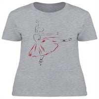 Balerina Dancing Graphic majica Žene -Mage by Shutterstock, ženska srednja