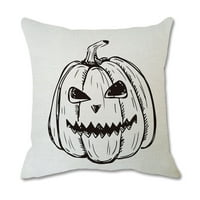LOOPSUN Fall Halloween ukras za uštedu za dom, Halloween Dekorativni jastuk za bacanje navlake prirodne posteljine jastučnice za kauč na kauču