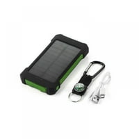 Solarni punjač 30000m, prijenosna solarna banka električne energije vanjska USB baterija sa LED svjetiljkom, vodootporni solarni punjač za solarni telefon ugrađeni ulaz tipa C, kompatibilan sa mobitelima i tabletima