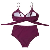 Feesfesfes Women Bikini set Push up Bating Kupini puni kožer sa punim bojama Elegantni kliker za kupaće