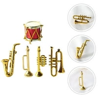 Minijaturistički instrumenti od frcolor lutka Mini namještaj Muzički muzički skala instrument saksofona