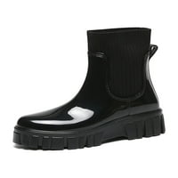 Daeful ženska chelsea čizma za čizme otporne na radne cipele na otvorenim kišnim čizmama moda vodootporna kiša Ženska udobnost crna 7,5