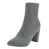 Plotice za žensku modnu leopard Print pulover čizme čarape čizače Boots Boots bavi se popustom