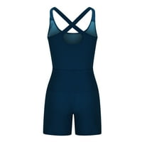 Ženski plus veličine Žene trčanje Onesie Workout Rompers Jednodijelna odjeća Vježbe Jumpsuits Gym Yoga