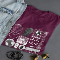 Trendi objekti majica Rave stil žene --Image by Shutterstock, ženska 4x-velika