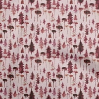 Onuone baršunasti maroon tkanina od drveta šivaći materijal za ispis tkanine sa dvorištem širom