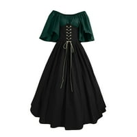Jsaierl ženske nošenja za Halloween plus veličine Vintage renesansne haljine Viktorijanske irske kostime