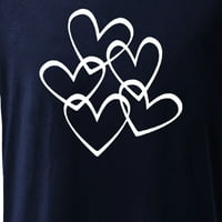 Muška grafička majica za Valentinovo Ljetni casual kratkih rukava Crew vrat srca Print TEE Vrh