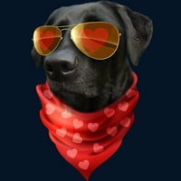 Labrador Valentines Day Heart Valentine Poklon Dog Lover Muns White Graphic Cisterna Vrh - Dizajn od